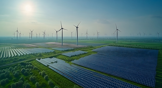 Embracing Renewable Energy Clean Energy Production Concept