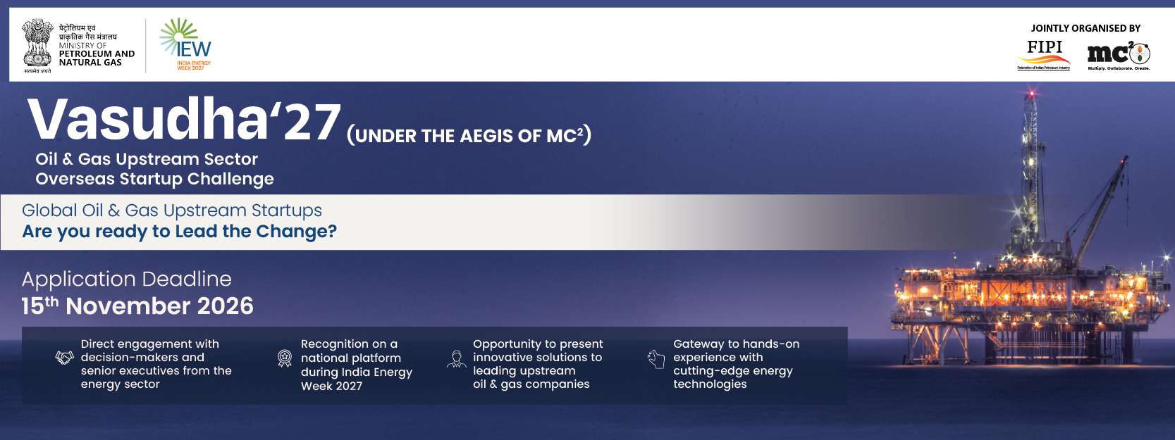 Vasudha'27 - Oil and Gas Upstream Sector Overseas Startup Challenge