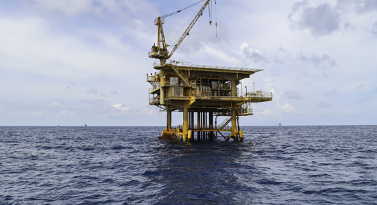 Offshore Gulf Sea Industry Rig Drill Oil Gas Production Petroleum