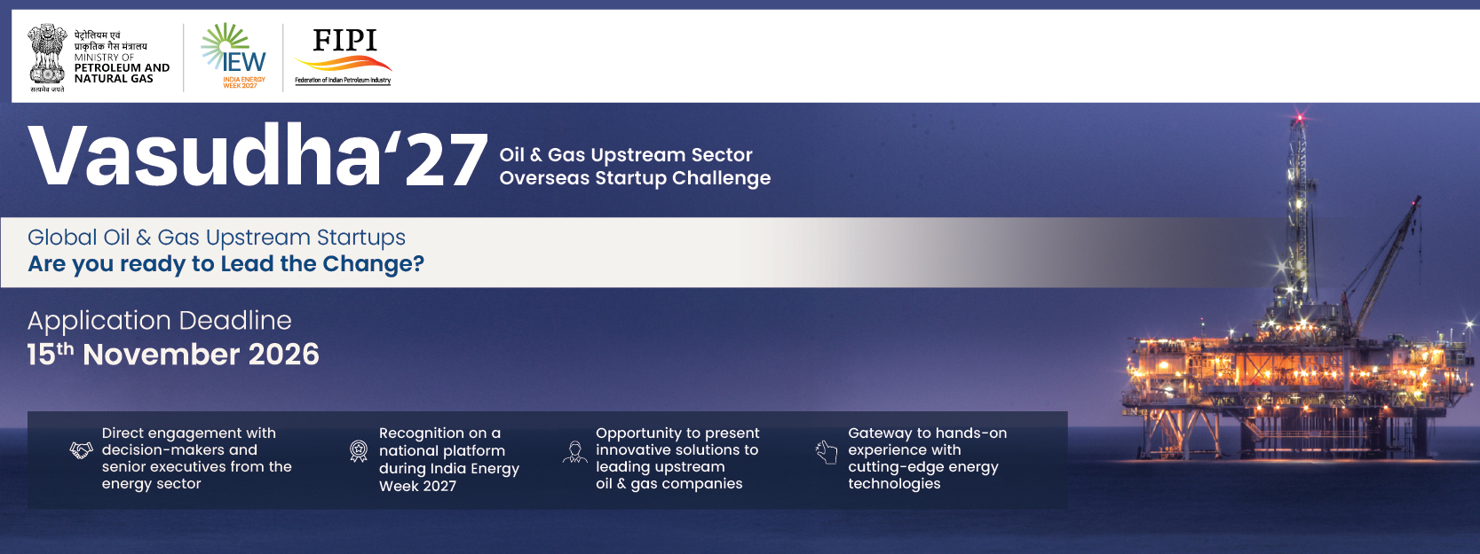 Vasudha'27 - Oil and Gas Upstream Sector Overseas Startup Challenge